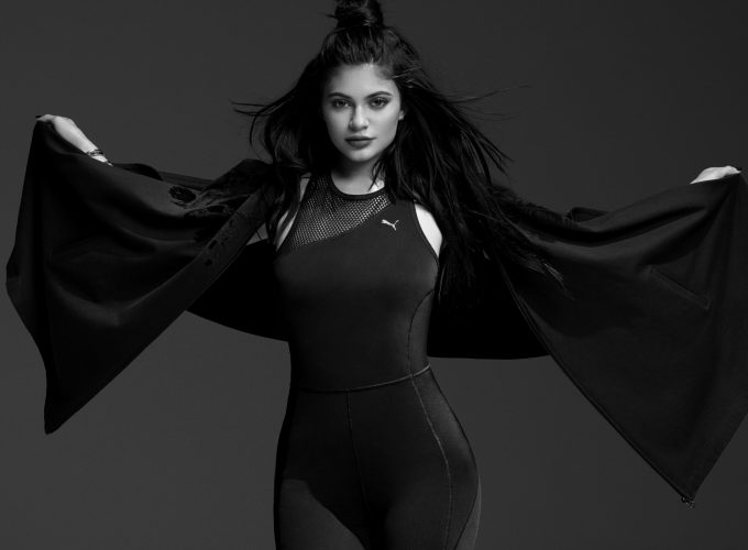 Wallpaper Kylie Jenner, Puma, black, 6K, Celebrities 3275719060
